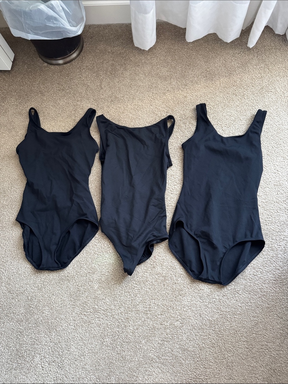 Capezio size small adult black leotard bundle